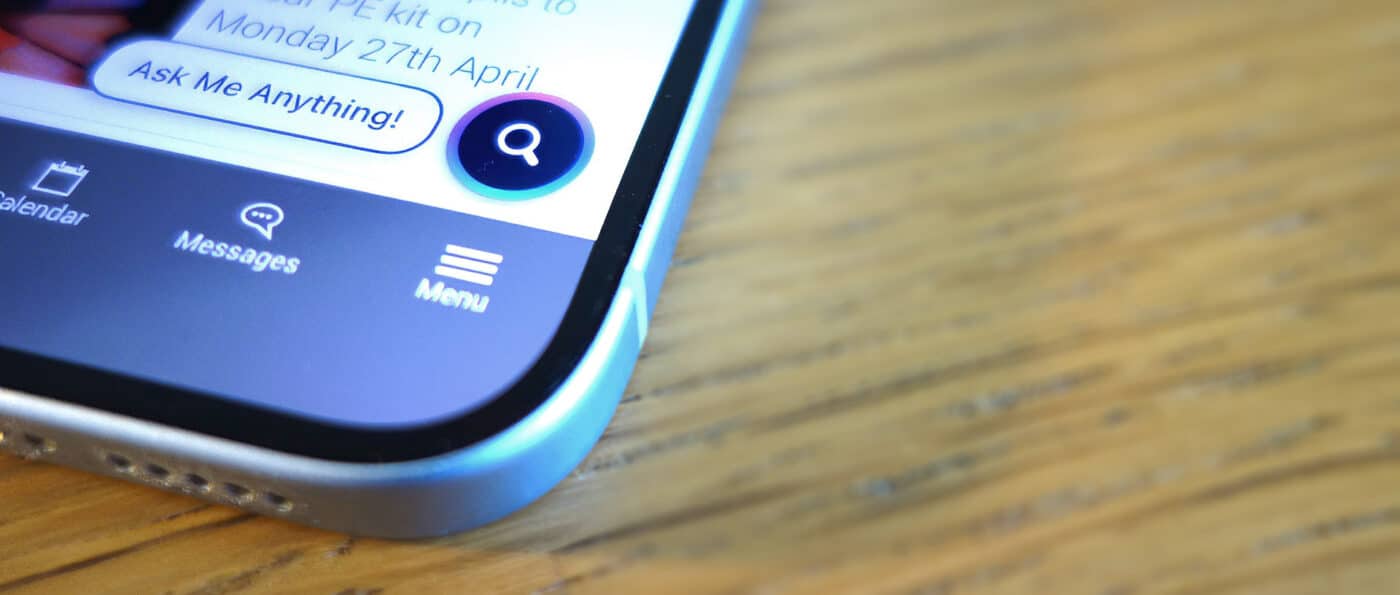Parentbuddy app button shown on mySchoolApp